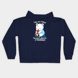 Tired polar bear Kids Hoodie